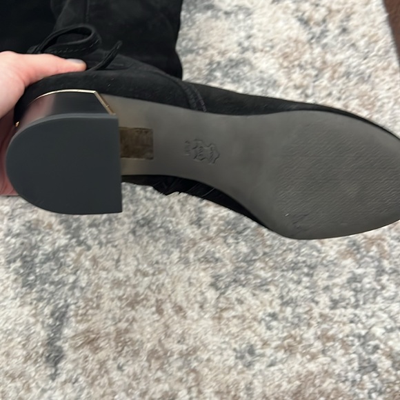 Brand new Tory Burch black suede thigh high boots - Picture 5 of 11